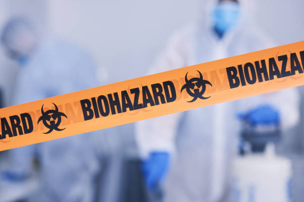 Professional Biohazard Cleanup technician working in Wells, MN